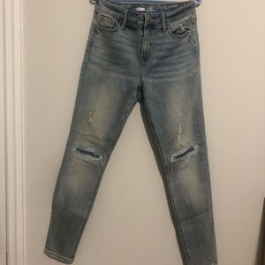 OLD NAVY ROCKSTAR SUPET SKINNY HIGH RISE, Light Wash, 4
